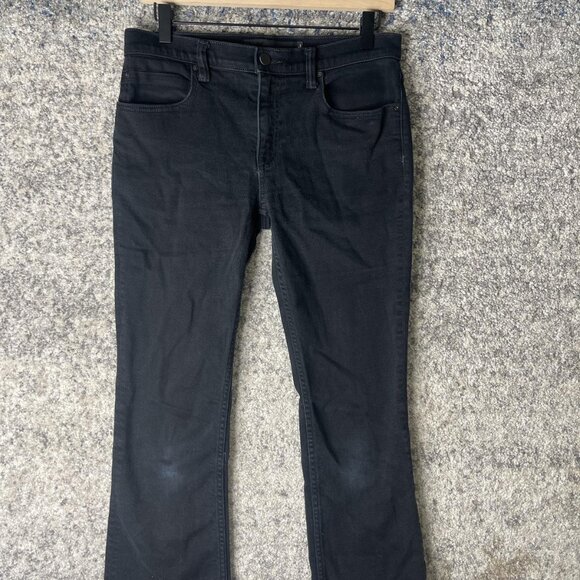 Trap Flex Jeans Womens 32x32 Black Wash Stretch Denim Zip Fly 5 Pocket Made USA - Picture 1 of 10